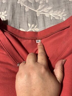 Women's Coral V-Neck Sleep Top - 6XL